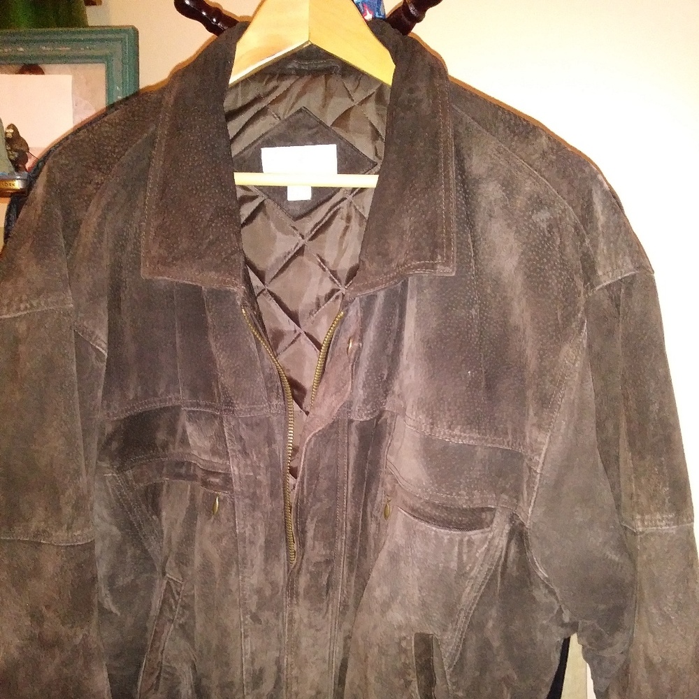 Charles Klein Suede Grain Jacket - Vintage XL